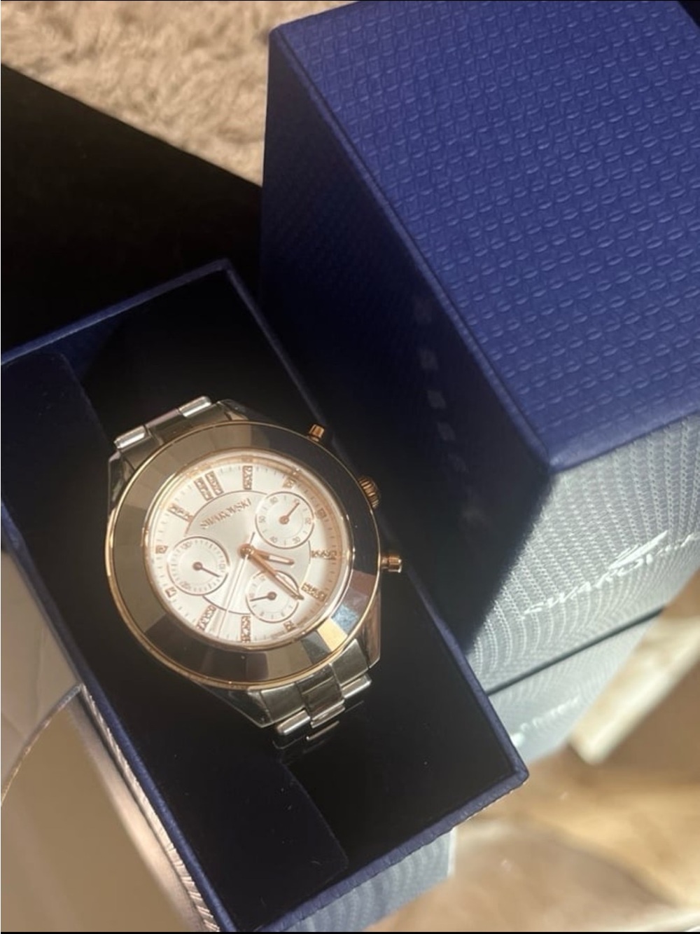 Swarovski Octea Lux Sport watch Swiss Made, Metal bracelet, Silver tone verified - Picture 4 of 13